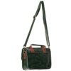 Afbeelding van Banned | Retro Handtas Leila groen met tan details met klip gespen