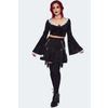 Afbeelding van Jawbreaker | Punk Goth mini rokje met kant, ketting en bandjes