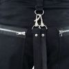 Afbeelding van Chemical Black | Goth-punkbroek Abram met ritsen, gespen en banden