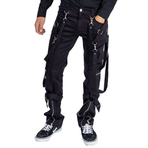 Heartless | Industrial broek Bronte, zwart