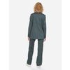 Afbeelding van ATO Berlin | Retro blazer Toma grijs blauw gemêleerde linnenlook