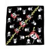 Afbeelding van Zacharia | Bandana met piraten schedels en gouden ketting print