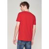 Afbeelding van Green Bomb | T-shirt Bike Squares, rood bio katoen