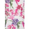Afbeelding van Hearts & Roses | Swing jurk Penelope met paarse rhododendron en roze lelies