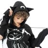 Afbeelding van Heartless | Moonlight hoody met skelet kat op de maan 