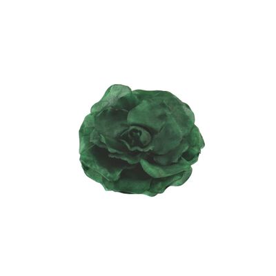 Zacharia | Emerald groene roos op elastiek en broche 