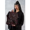 Afbeelding van Banned | Rugtas Bloodline Pentagram, zwart met bloedrode strepen en studs