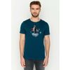 Afbeelding van Green Bomb | T-shirt penguin sport baltic blue bio katoen