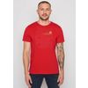 Afbeelding van Green Bomb | T-shirt Bike Rings, tango red bio katoen