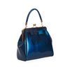 Afbeelding van Banned | Vintage Tealblue American, handtas met klipsluiting