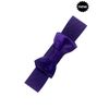 Afbeelding van Banned | Elastiekriem Bella met strik, Cadburry paars