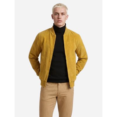 Foto van ATO Berlin | Retro Jas Pelle gele brede ribcord, biokatoen