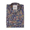 Afbeelding van Relco | Overhemd blauw met kleurrijk paisley patroon