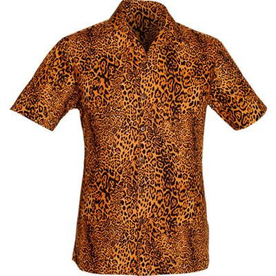 Foto van Chenaski | Overhemd korte mouw, Leo brown, black