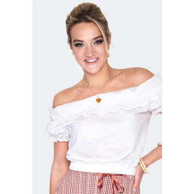 Foto van Voodoo Vixen | Top ruffle neck, Milkmaid
