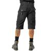 Afbeelding van Poizen Industries | Punk korte broek Whistler washed-zwart met ritsen en zakken