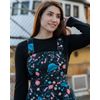 Afbeelding van Rebel Romance | Korte skater-pinafore jurk met bloemen en kwallen-print