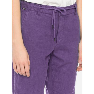 Foto van ATO Berlin | Luchtige lila linnen broek Banipal