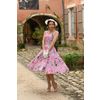 Afbeelding van Hearts & Roses | Swing jurk Nellie Floral met roze rozen