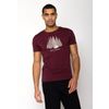 Afbeelding van Green Bomb | T-shirt Nature keep, bordeaux bio katoen