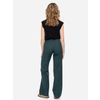 Afbeelding van ATO Berlin | Pantalon Lilia, pine groen met mint pinstripe