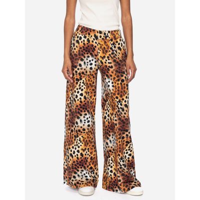 Foto van ATO Berlin | Soepele broek Ereski met sexy Retro luipaard print