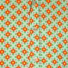 Afbeelding van Chenaski | overhemd Seventies Flower lichtblauw met oranje bloemetjes