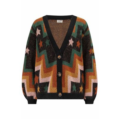 Foto van Sugarhill Brighton | Cardigan Morganna met ballonmouw, Chevron en Stars