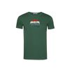 Afbeelding van Green Bomb | T-shirt Bike winter, groen bio katoen