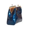 Afbeelding van Banned | Vintage Tealblue American, handtas met klipsluiting