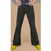Afbeelding van Run & Fly | Jaren 70 stretch ribcord broek Forest groen, met wijde pijpen