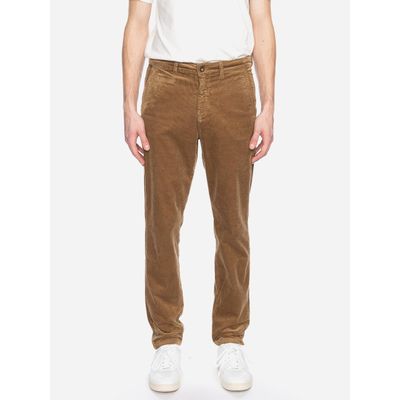 Foto van ATO Berlin | Ribcord chino broek, Cobra camel bruin