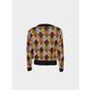 Afbeelding van ATO Berlin | Vest Smilla met bruin, geel geruit Retro patroon
