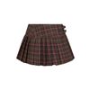 Afbeelding van Banned | Roze bruin geruit tartan mini rok, Darkdoll
