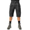 Afbeelding van Poizen Industries | Punk korte broek Whistler washed-zwart met ritsen en zakken