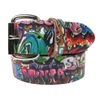 Afbeelding van Bullet 69 | Leren riem, 38mm - met graffiti print