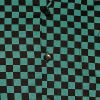 Afbeelding van Chenaski | Overhemd korte mouw, two tone Blocks, petrol zwart