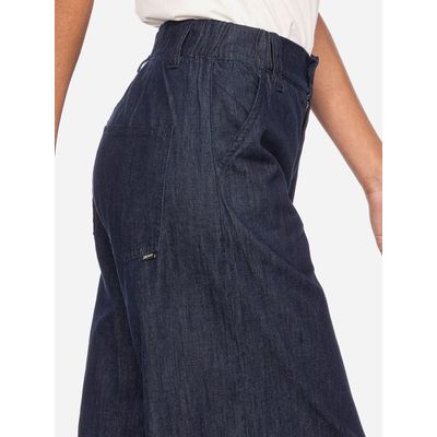 Foto van ATO Berlin | Donkerblauwe jeans met wijde pijpen Caro