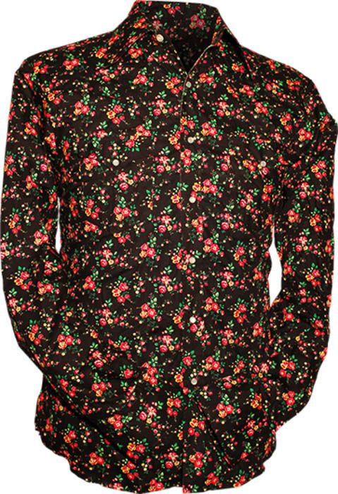 Nieuwigheid print Rock N 'Roll piano roze zwart op seersucker kids button up shirt vintage jaren 50 Vintage Kleding Jongenskleding Tops & T-shirts Overhemden en buttondowns 