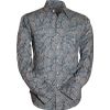 Afbeelding van Chenaski | Rockabilly '50 cowboy overhemd, blue creme paisley