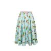 Afbeelding van Hell Bunny | Jaren 50 rok Beatrix blauw met hertjes en konijntjes