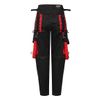 Afbeelding van Banned | Zwarte Goth broek met rode details, ritsen en veters