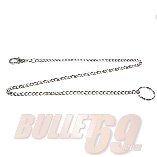 Bullet69 | Sleutelhanger met dunne 60cm metalen ketting