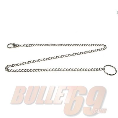 Bullet69 | Sleutelhanger met dunne 60cm metalen ketting