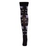 Afbeelding van Macahel | Overknee sokken zwart met witte Punk Not Dead skulls