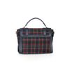 Afbeelding van Banned | Kleine Messenger tas Joy to the World, blauwe tartan