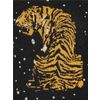 Afbeelding van Collectif | Gebreide korte mouw top, Chrissie 50's Tiger