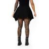 Afbeelding van Vixxsin | Punky goth mini cirkelrok Beau met rits, ringen en gesp sluiting