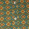 Afbeelding van Chenaski | Mao kraag retro overhemd, asian patroon turquoise