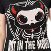 Afbeelding van Cupcake Cult | T-shirt In the Mood met skelet kat